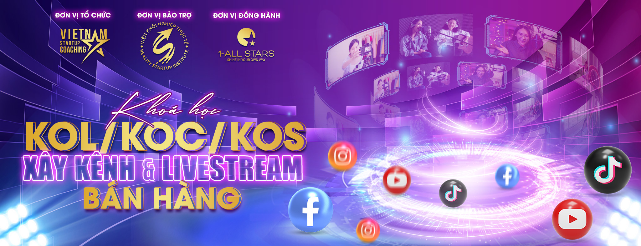 Xây kênh và livestream